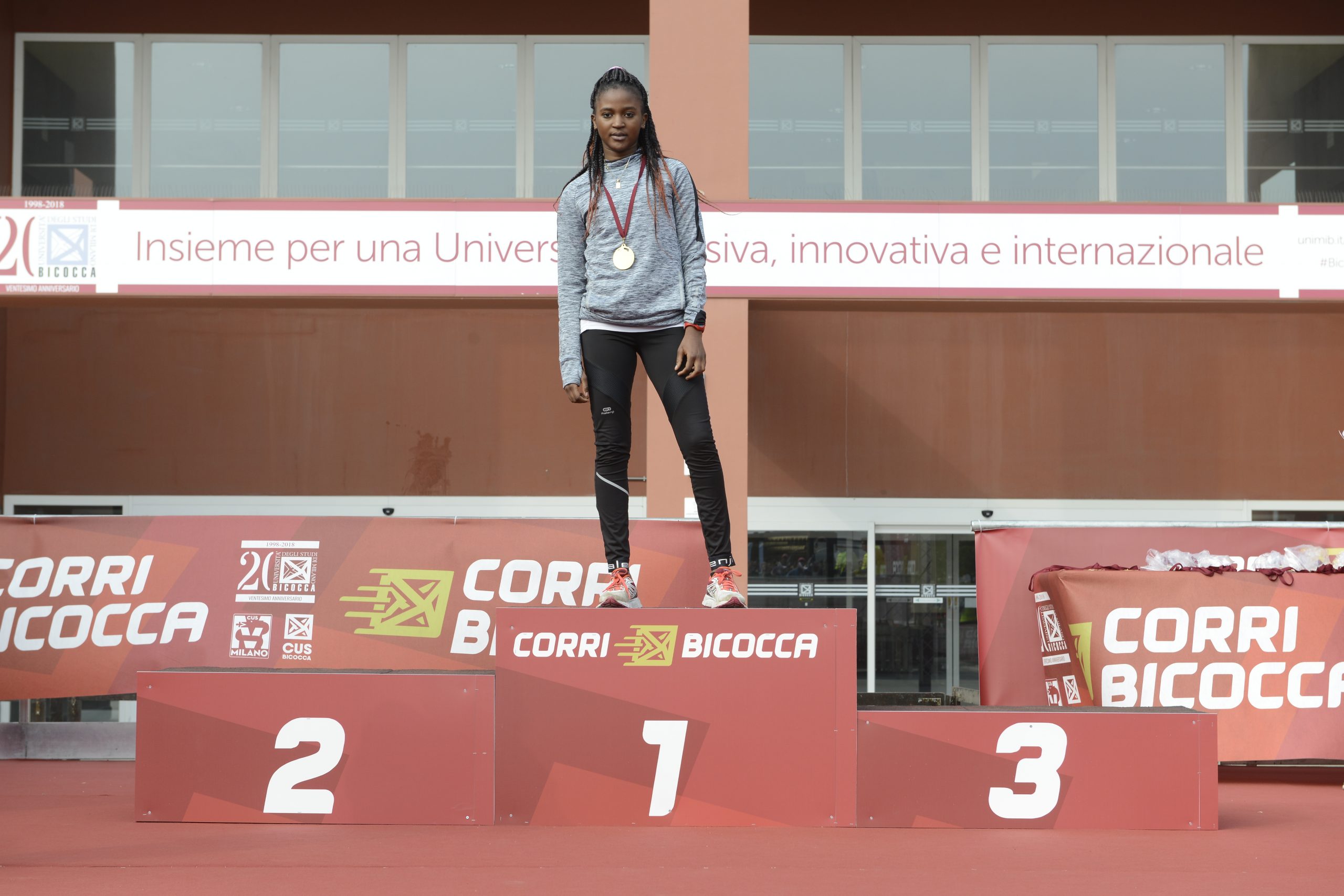 Prize-giving ceremony for "Bicocca Run" event